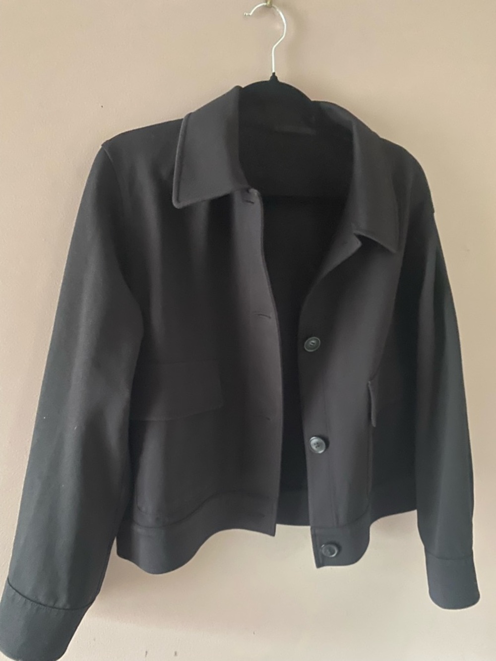 Uniqlo Black Cropped Spring Jacket